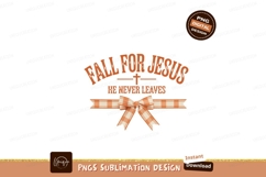 Fall for Jesus He Never Leaves cross Product Image 1