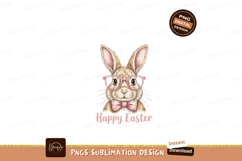 Bunny wearing glasses and bow tie rabbit Product Image 1