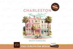 Charleston South Carolina colorful historic buildings Product Image 1