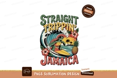 Surfing turtle tropical sunset Jamaica wave pineapple Product Image 1