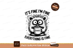 Fluffy creature holding coffee mug drink Product Image 1