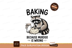 Raccoon kneading dough with jar baking Product Image 1