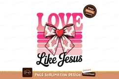 Pink striped heart bow love stripes Product Image 1