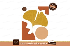 Yellow Ginkgo Leaf Abstract Shapes image Product Image 1