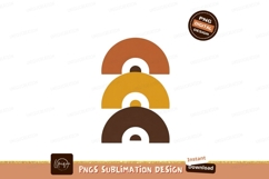 Stacked Arcs Warm Tones geometric abstract Product Image 1