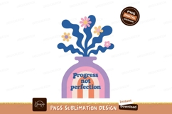 Abstract vase with wavy blue stems and colorful flowers Product Image 1