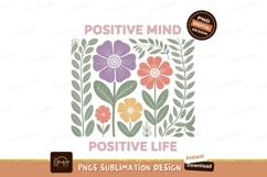 Floral botanical illustration with positive affirmations Product Image 1