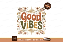 Groovy Good Vibes Floral Design retro Product Image 1
