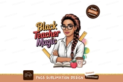 Black Teacher Magic woman education Product Image 1