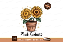Sunflowers potted with twine and stars yellow brown Product Image 1