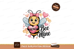 Cute bee holding heart with xoxo and pink bow image Product Image 1