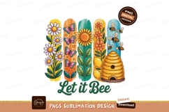 Daisies butterflies sunflowers lemons bees beehive Product Image 1