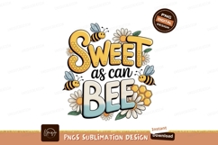 Sweet Bee Daisy Flowers Honeycomb image Product Image 1