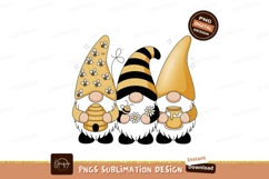 Bumblebee Gnomes Holding Honey hive flowers Product Image 1