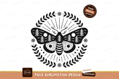 Forest moth emblem trees nature Product Image 1