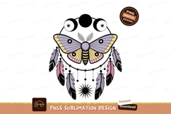 Moth feathers pastel dreamcatcher insect Product Image 1