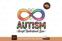 Rainbow infinity symbol autism awareness puzzle pieces Product Image 1