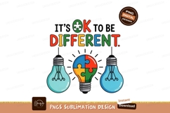 Puzzle lightbulb idea diversity autism awareness Product Image 1