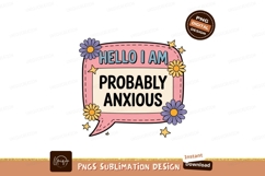 Speech Bubble Flowers Stars Hello Anxious image Product Image 1