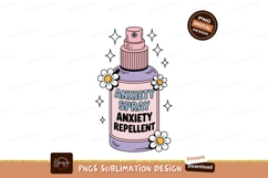 Pastel spray bottle with flowers and stars anxiety Product Image 1