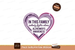 Purple Heart Alzheimer Awareness pink Product Image 1