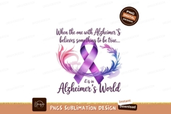 Purple ribbon watercolor feathers Alzheimer&#039;s awareness Product Image 1