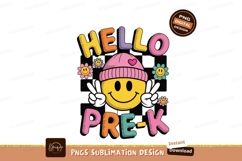 Smiley face with flowers and text peace sign Product Image 1