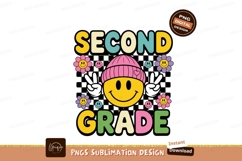 Smiley face flowers and text pink yellow Product Image 1
