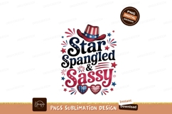 Patriotic Star Spangled Sassy stars stripes Product Image 1