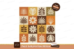 Retro Floral Leaf Pattern botanical Product Image 1