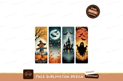 Halloween scenes scarecrow bats haunted castle ghost Product Image 1