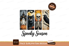Halloween Creatures Haunted House Black Cat Skeleton Raven Product Image 1