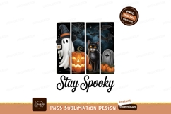 Ghost cat pumpkin bats tombstone halloween Product Image 1