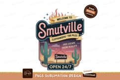 Welcome Smutville Desert Scene cactus Product Image 1