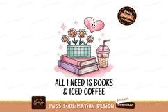 Books Flowers Coffee Heart Stars image Product Image 1