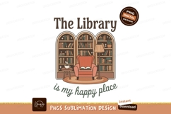 Cozy Library Reading Nook books armchair Product Image 1