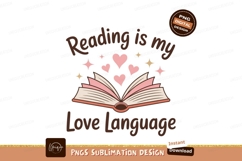 Open book with hearts and stars reading love Product Image 1