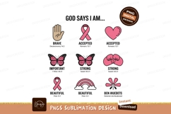 Pink ribbon butterflies heart hand rainbow flower butterfly Product Image 1