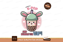 Kawaii bunny bubble tea drink kpop Product Image 1