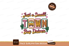 Small Town Bus Driver Graphic school cactus Product Image 1
