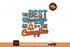 Best Memories Around Campfire logs text Product Image 1