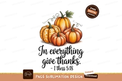 Autumn Pumpkins Gratitude Verse gourds harveste Product Image 1