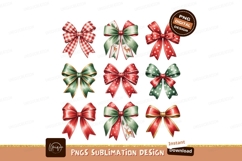 Festive Ribbon Bows green Product Image 1