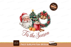 Santa Claus Christmas Tree Wreath Hot Chocolate image Product Image 1