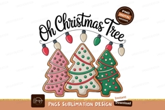 Christmas tree cookies festive lights image Product Image 1