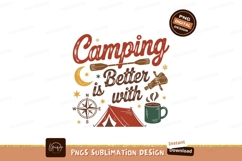 Camping adventure with tent and hot drink image Product Image 1