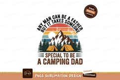 Camping dad mountains sunset tents image Product Image 1