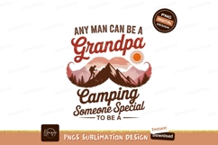 Grandpa Camping Mountain Sunset hiker Product Image 1