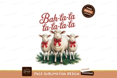 Festive sheep singing holiday tunes music Product Image 1