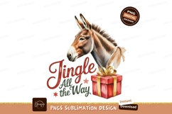 Donkey Christmas Gift Jingle present Product Image 1